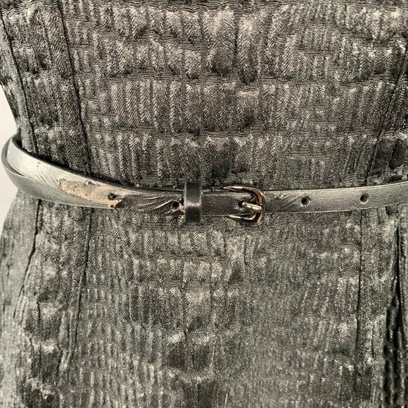 ELIE TAHARI Size 2 Black Polyester Blend Sleeveless Midi Dress - Picture 5 of 10